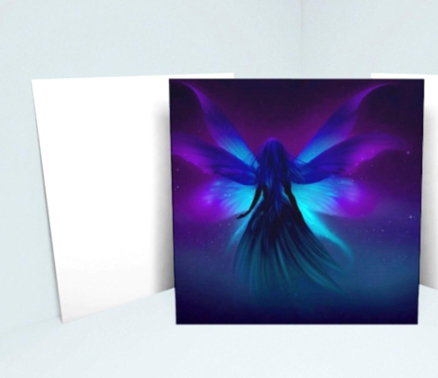Fairy Cards, Large Note Card, Invites, Birthday, Money Card