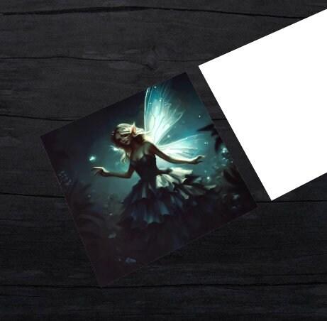 Fairy Cards, Large Note Card, Invites, Birthday, Gift Card