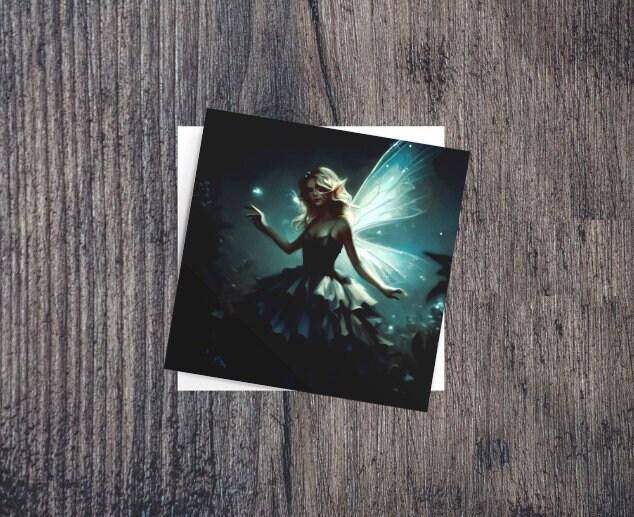 Fairy Cards, Large Note Card, Invites, Birthday, Gift Card