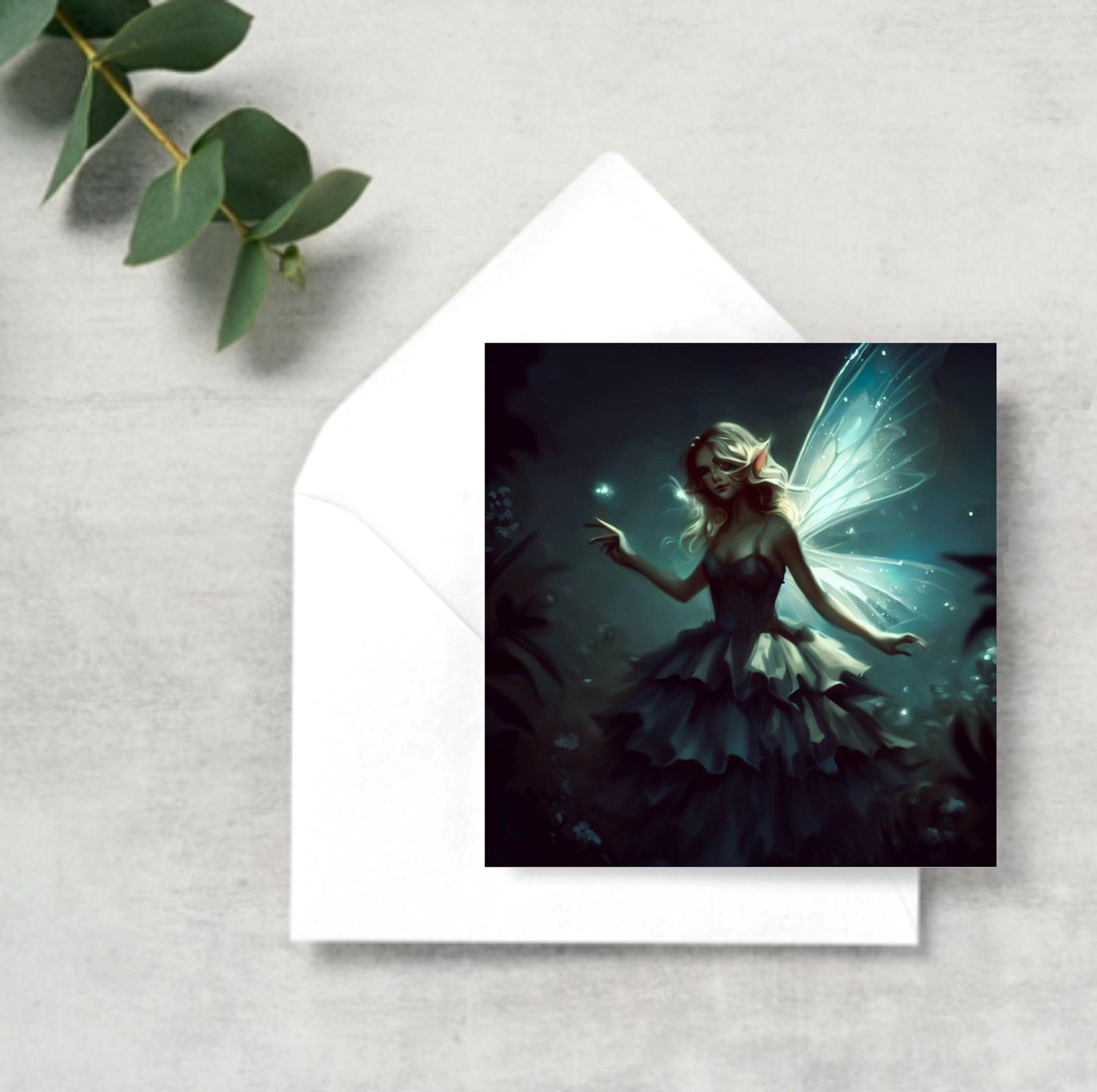 Fairy Cards, Large Note Card, Invites, Birthday, Gift Card