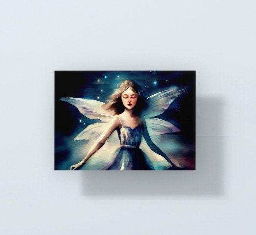 Fairy Cards, Large Note Card, Invites, Birthday, Gift Card