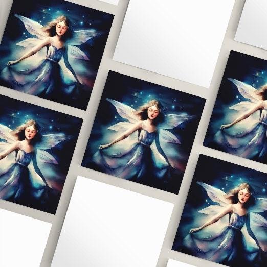 Fairy Cards, Large Note Card, Invites, Birthday, Gift Card