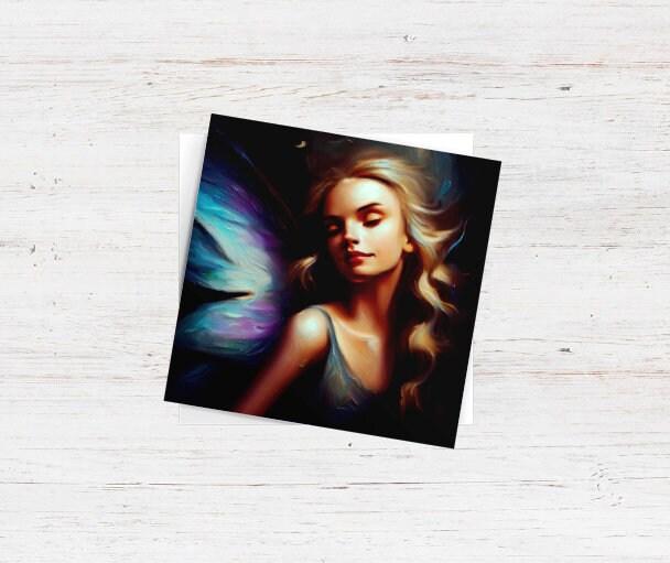 Fairy Cards, Large Note Card, Invites, Birthday, Gift Card