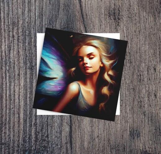 Fairy Cards, Large Note Card, Invites, Birthday, Gift Card