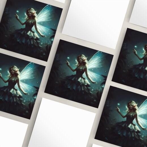 Fairy Cards, Large Note Card, Invites, Birthday, Gift Card