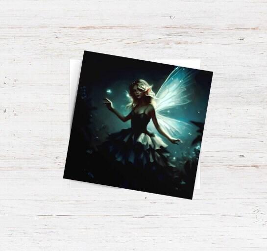 Fairy Cards, Large Note Card, Invites, Birthday, Gift Card