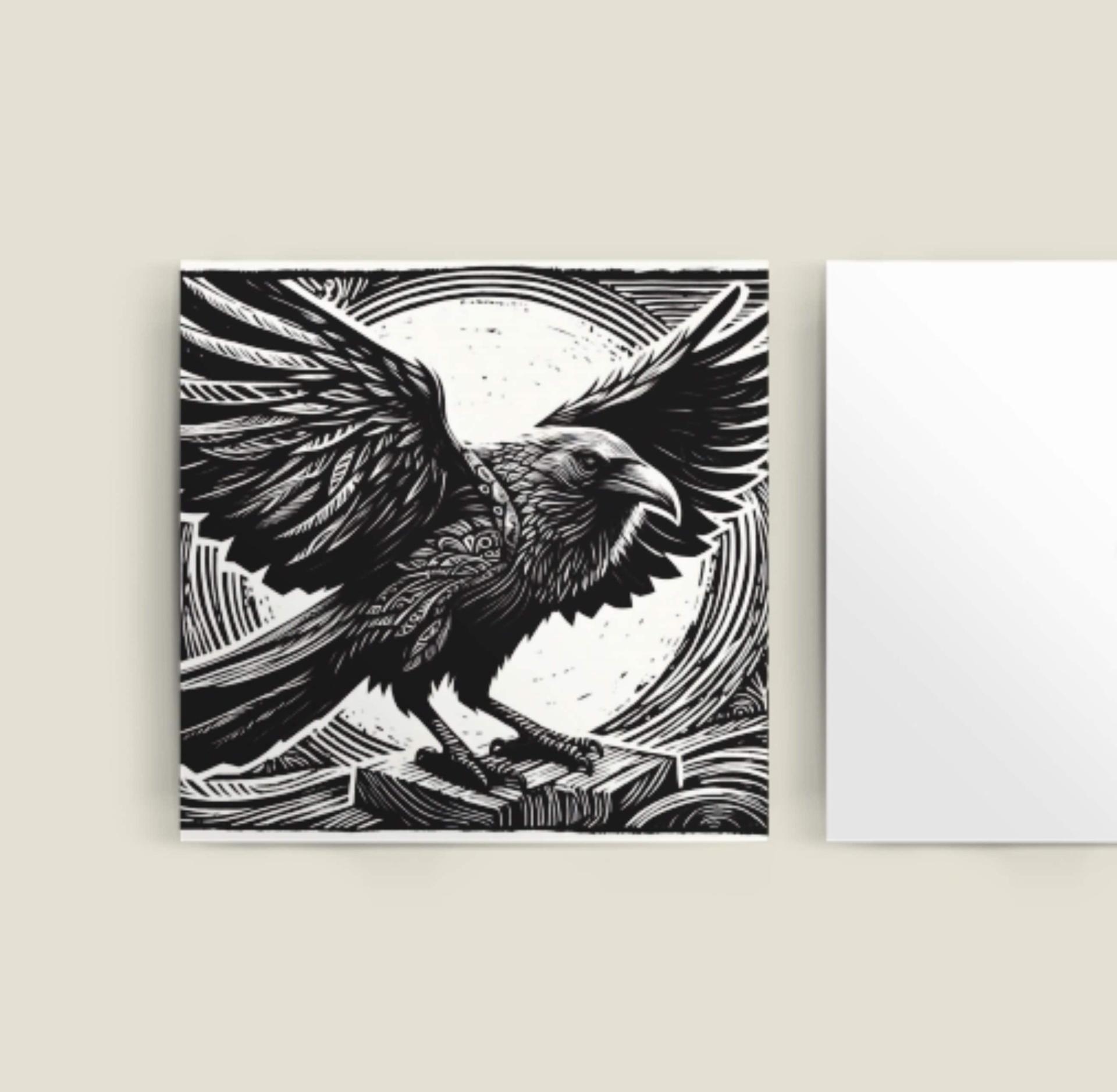 Raven - Large Cards, Notecards, Birthday, Invites