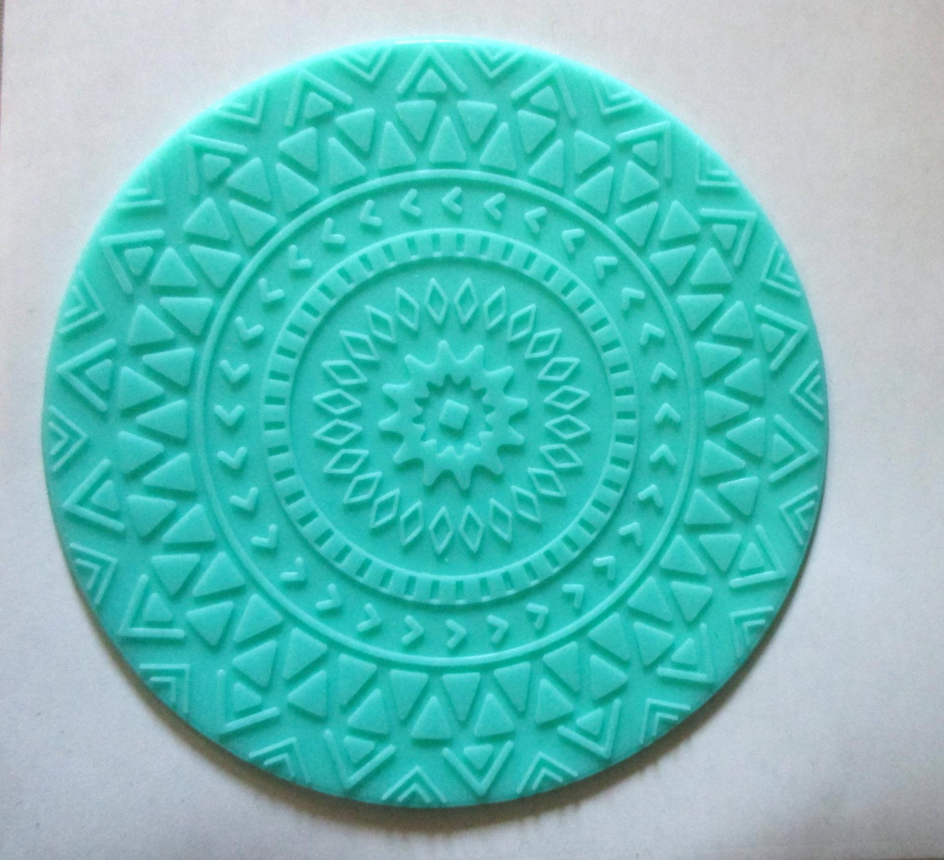 Mat Mold and Stamp - Texture for Clay, Polymer Clay, Resin and casting - Silicone Cling Stamp