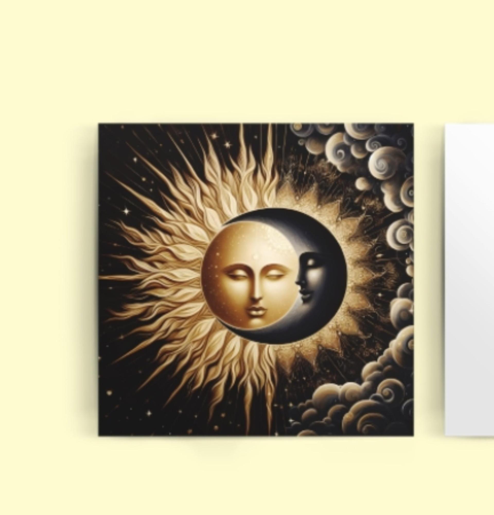 Sun and Moon - Greeting Cards