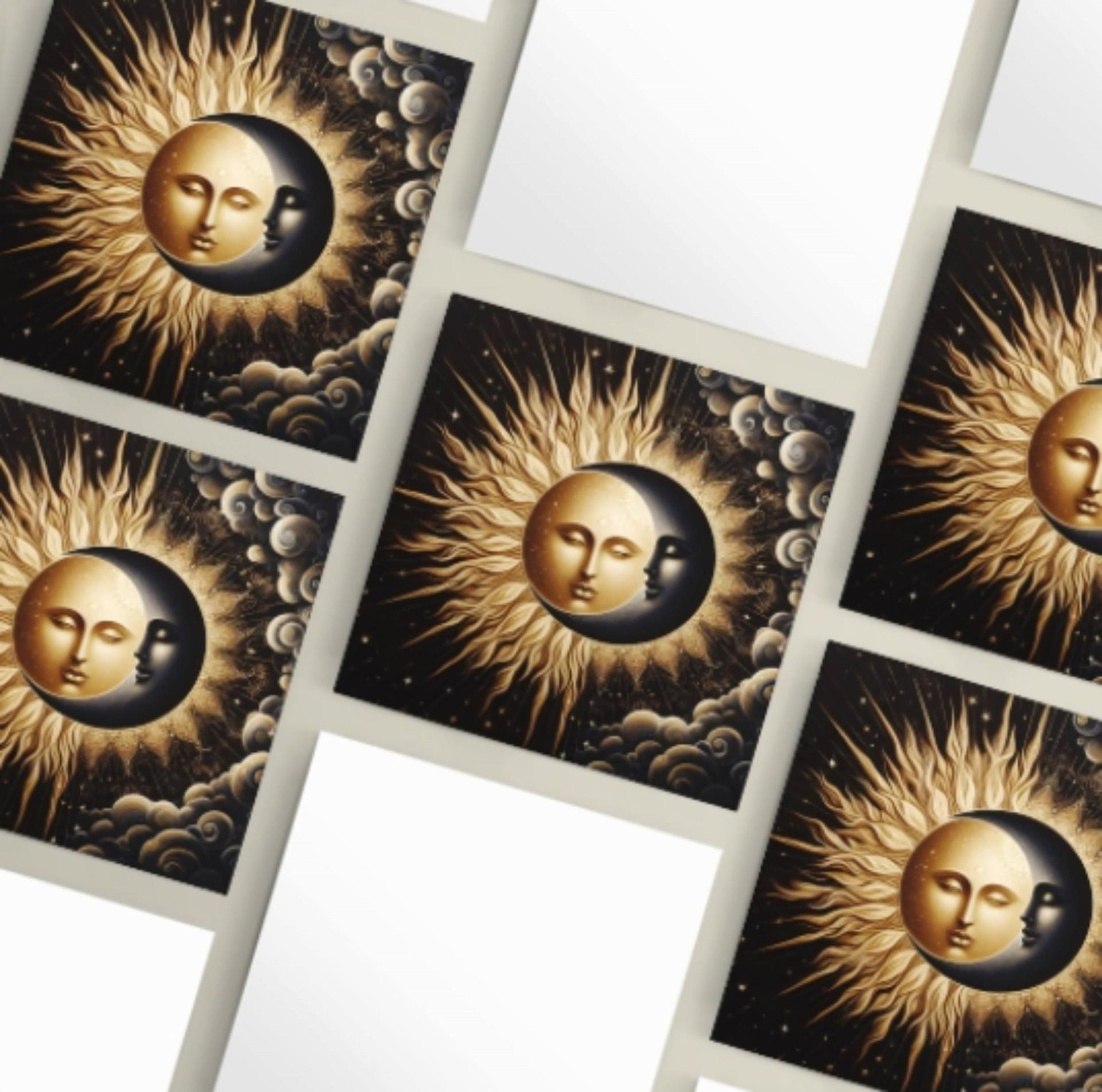 Sun and Moon - Greeting Cards