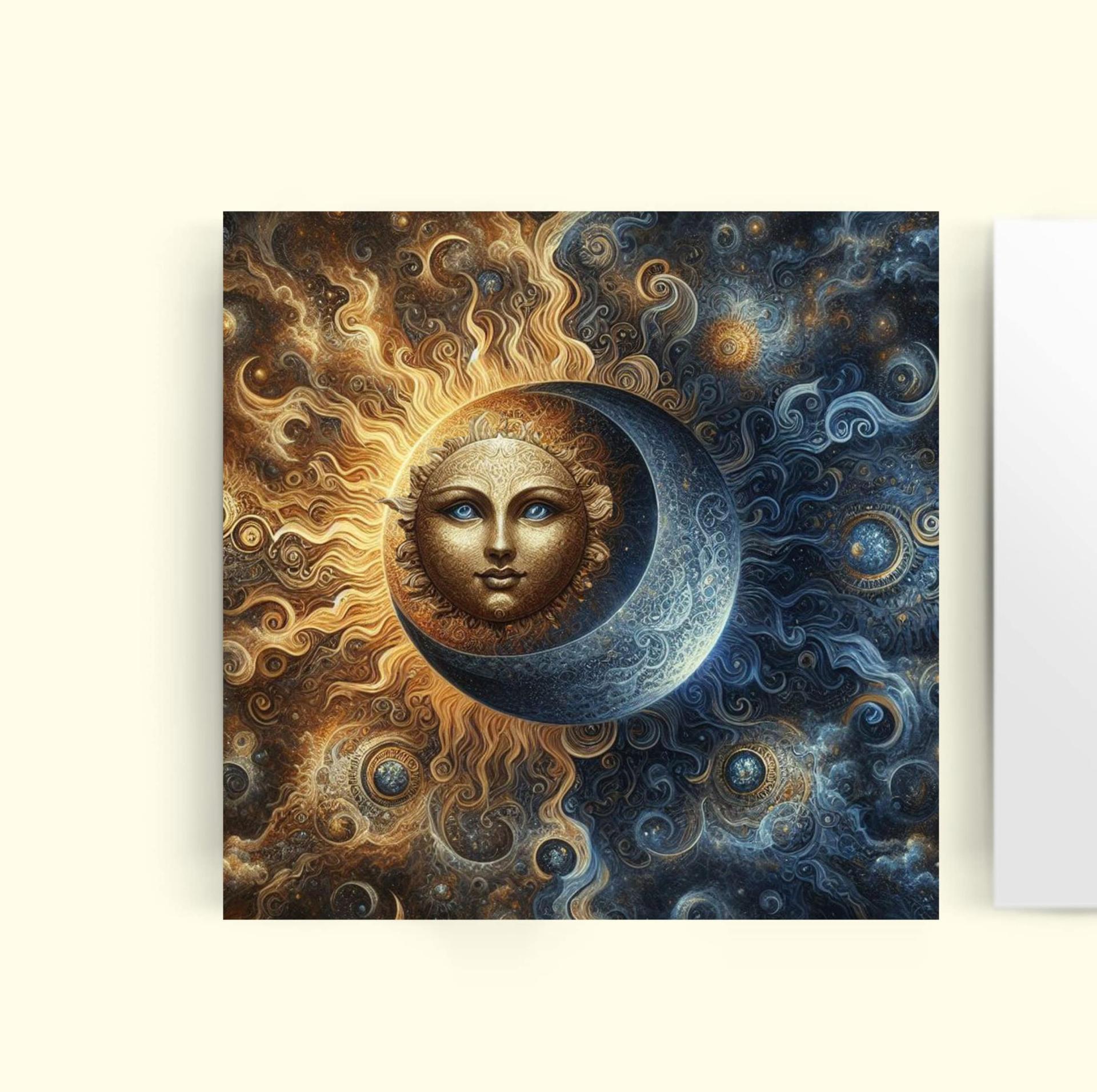 Sun and Moon - Greeting Cards