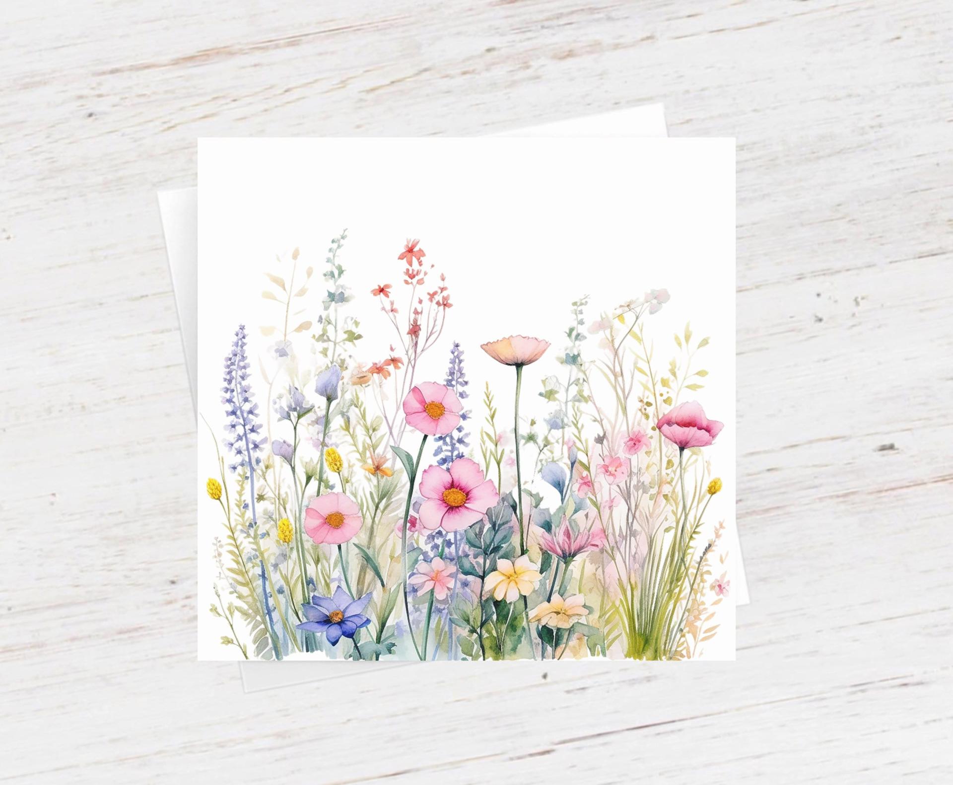 Wildflowers - Single Card or Bulk 10 Pack of Gift Cards