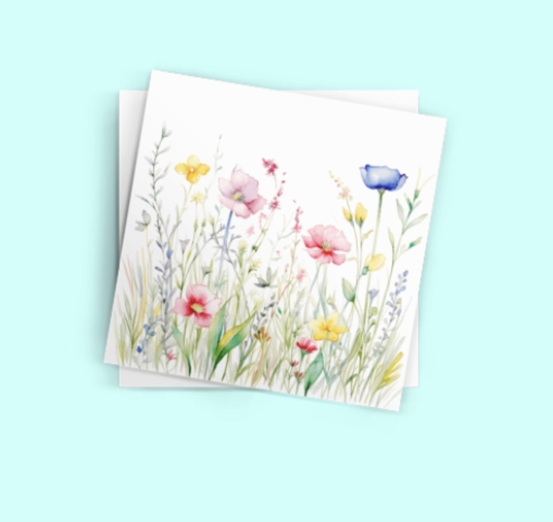 Wildflowers - Single Card or Bulk 10 Pack of Gift Cards