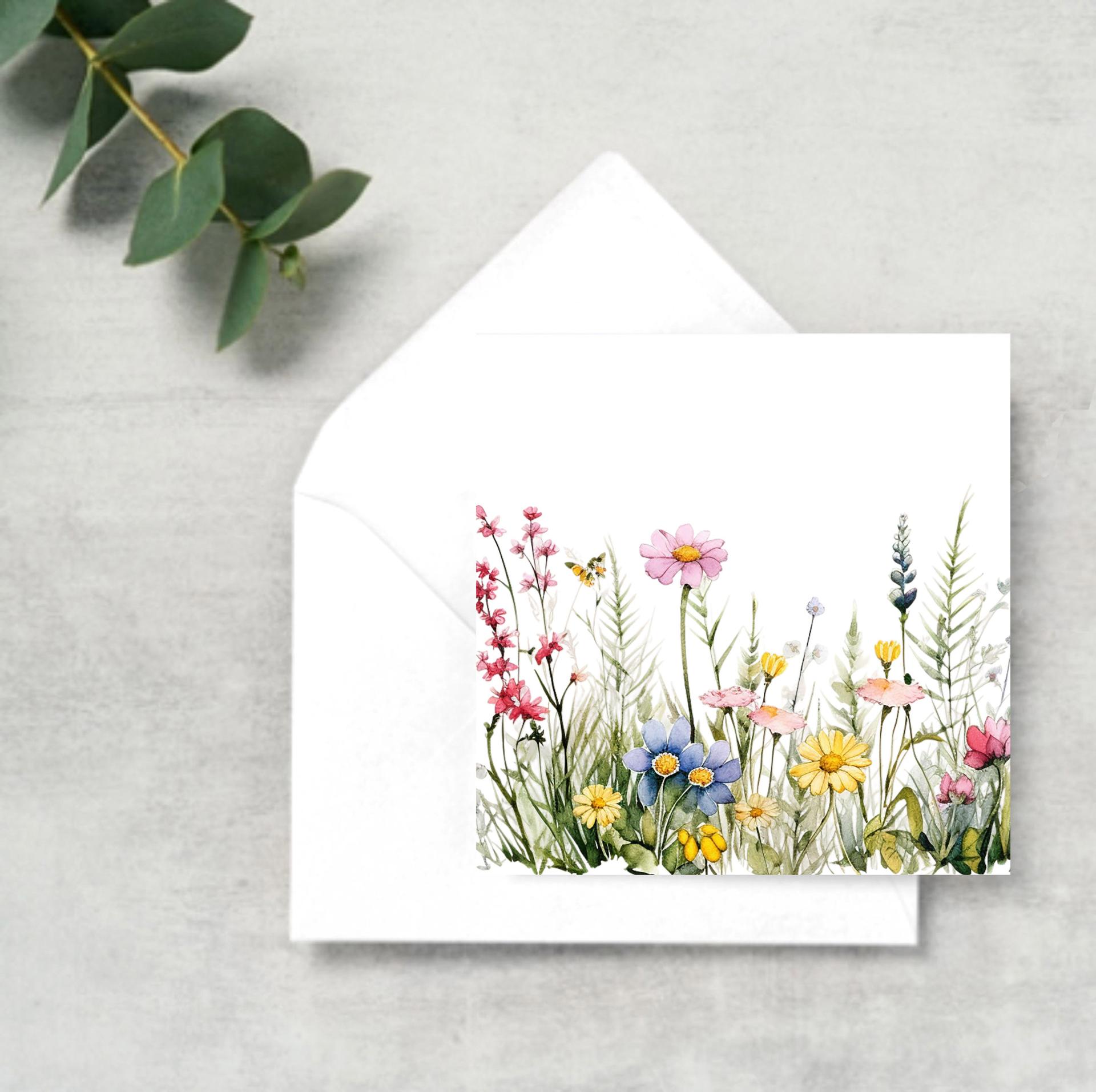Wildflowers - Single Card or Bulk 10 Pack of Gift Cards