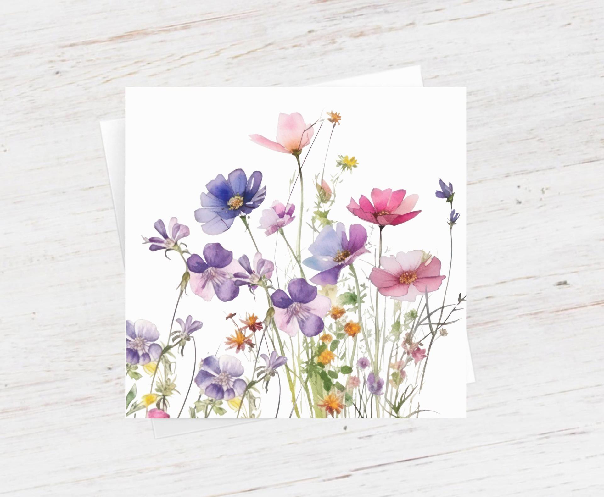 Wildflowers - Single Card or Bulk 10 Pack of Gift Cards