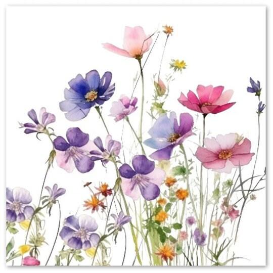 Wildflowers - Single Card or Bulk 10 Pack of Gift Cards
