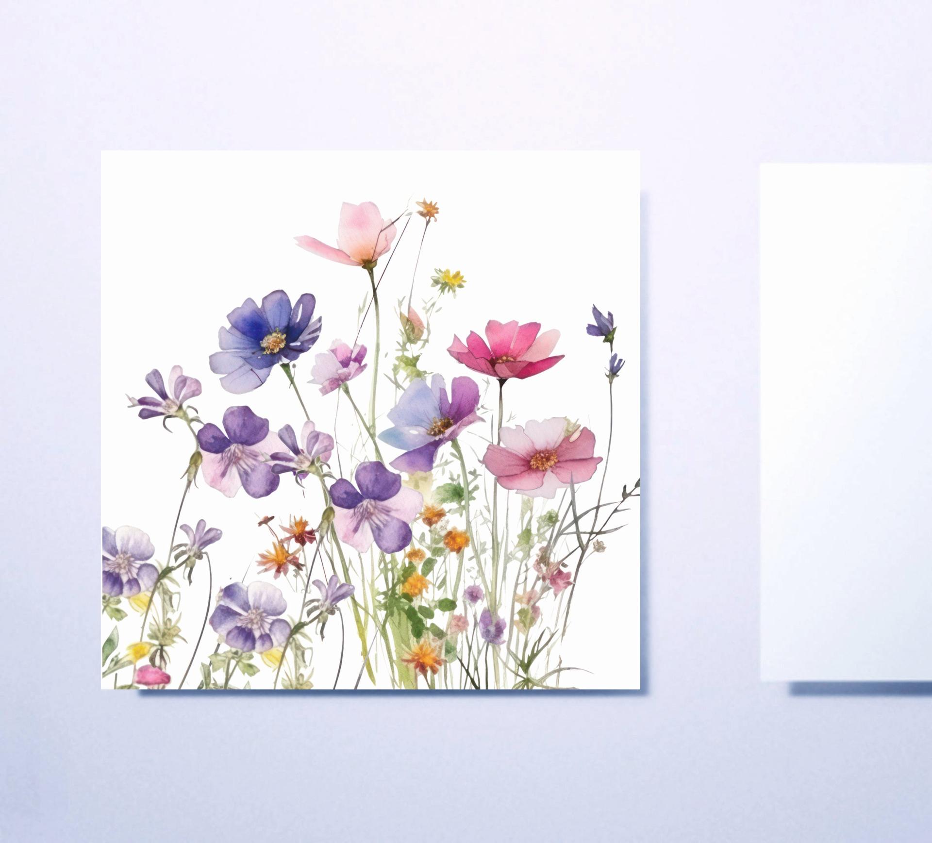 Wildflowers - Single Card or Bulk 10 Pack of Gift Cards