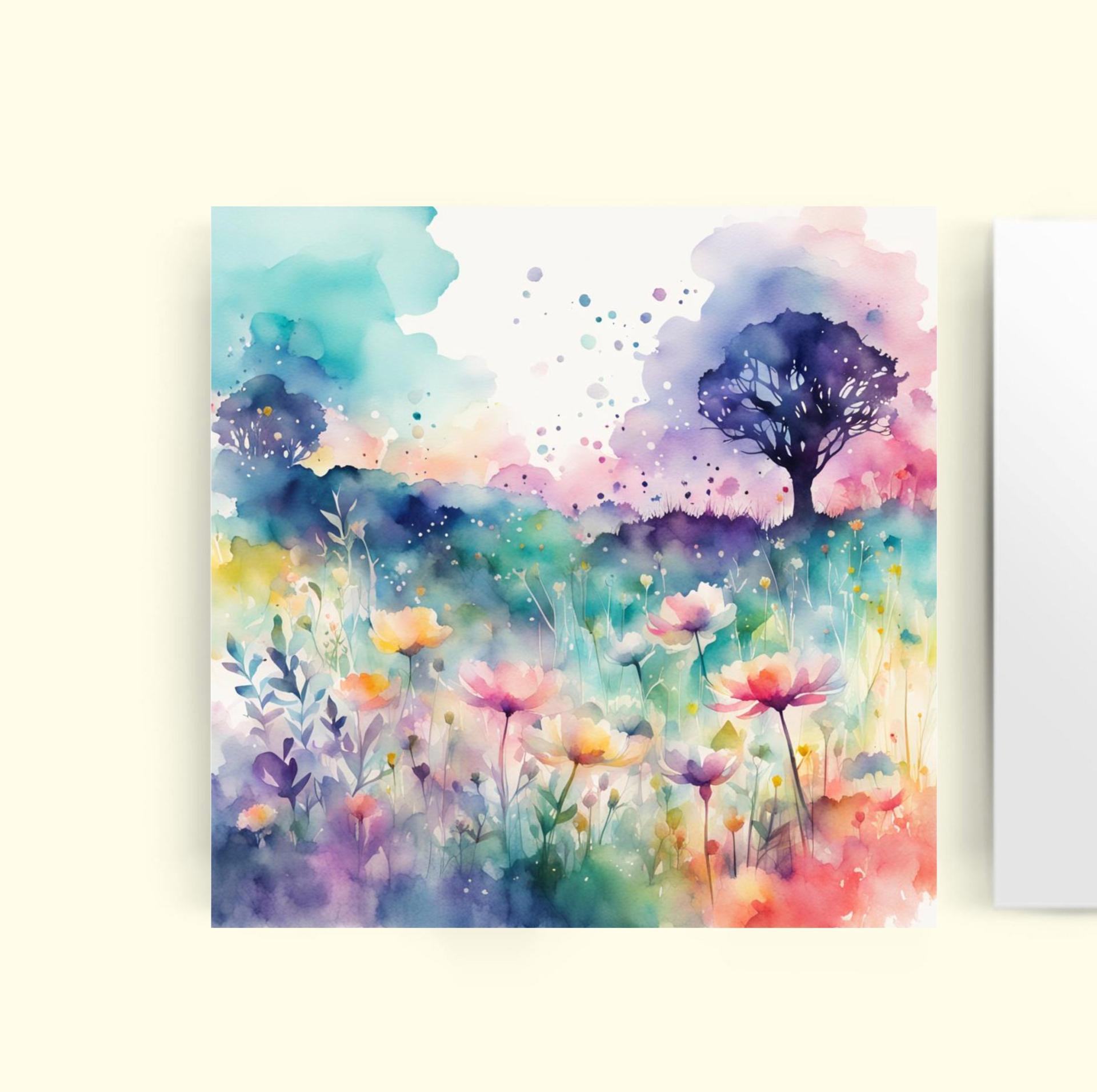 Floral - Greeting Cards, Gift Card, Birthday, Invites