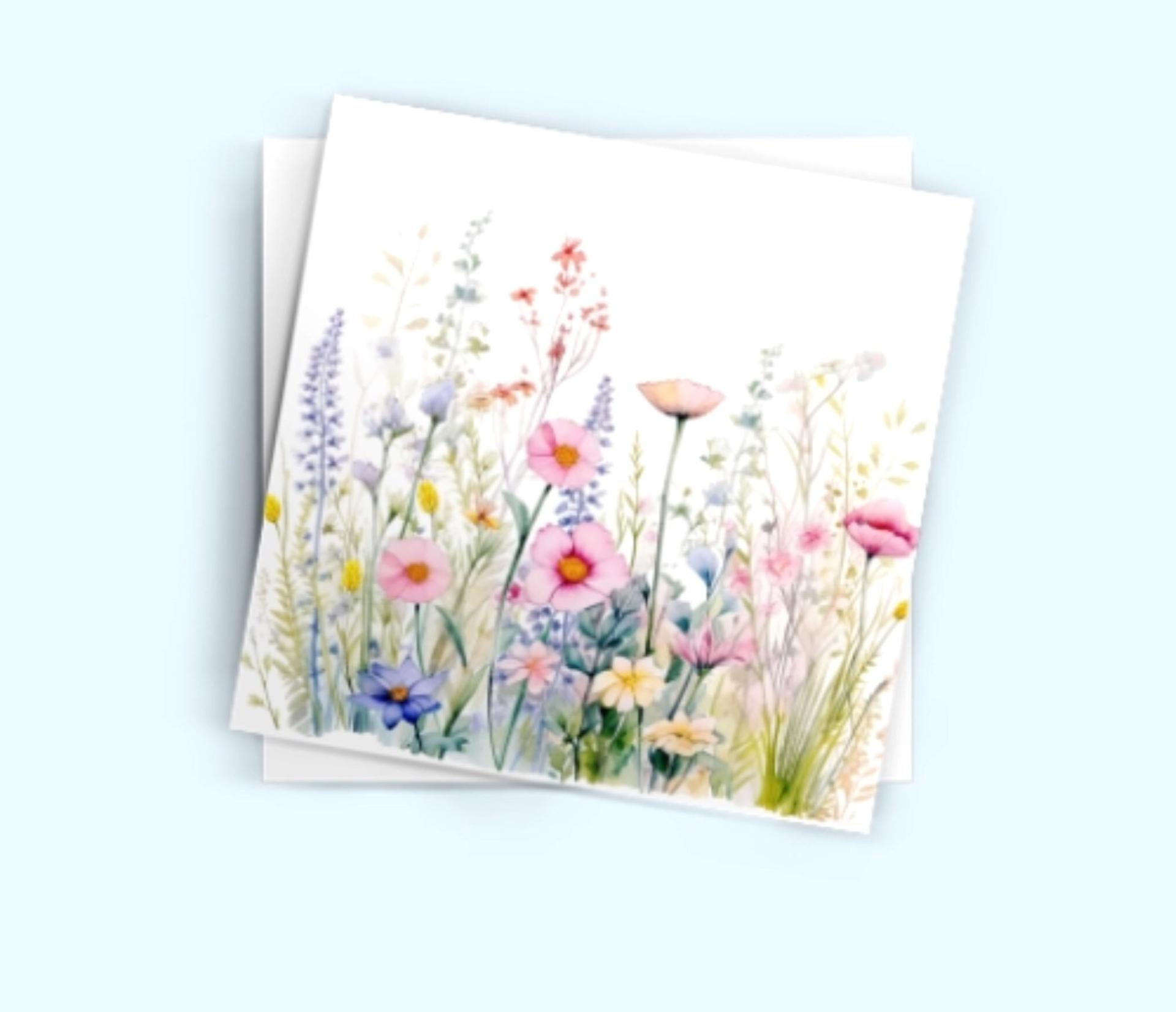 Wildflowers - Single Card or Bulk 10 Pack of Gift Cards