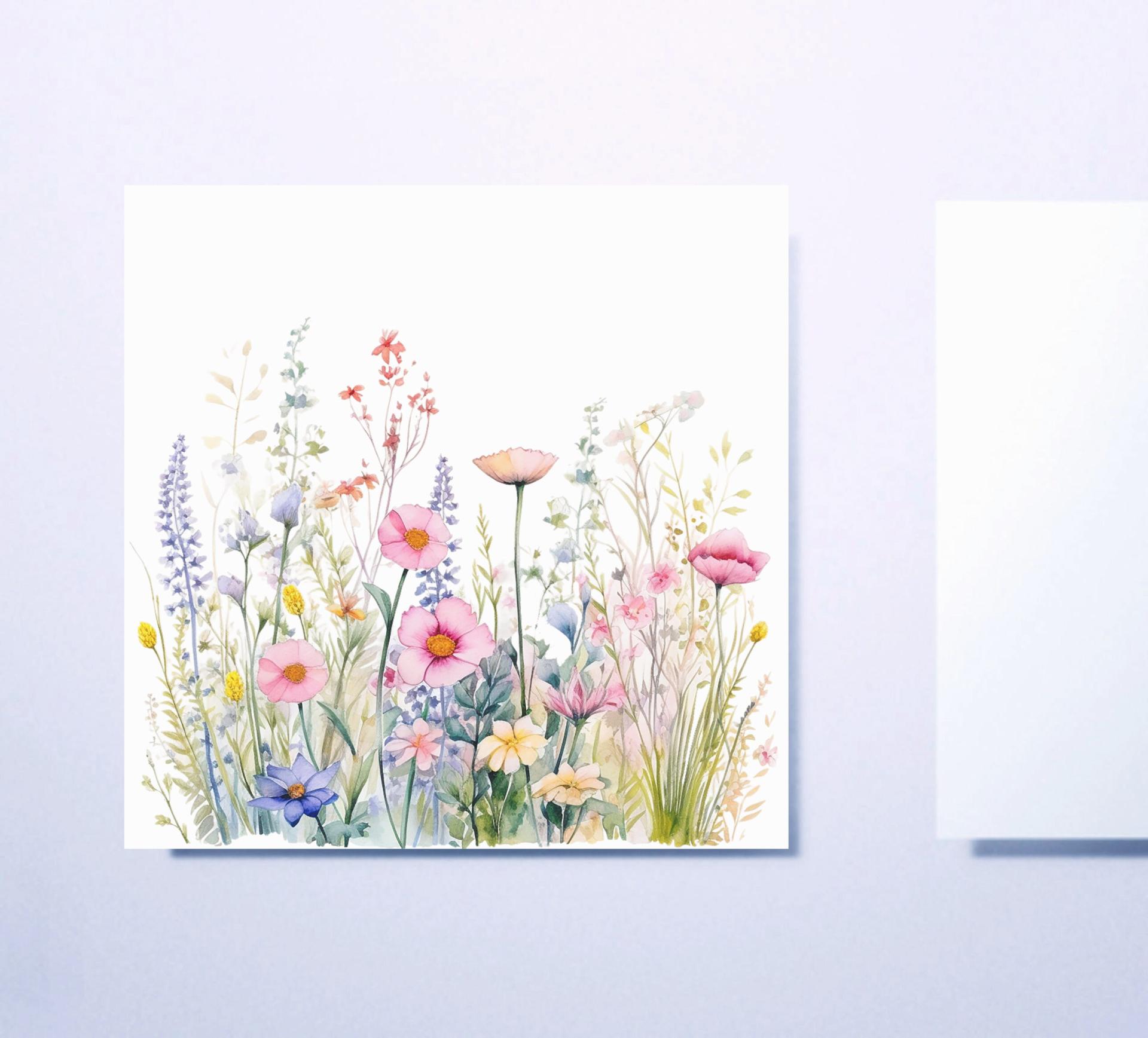 Wildflowers - Single Card or Bulk 10 Pack of Gift Cards