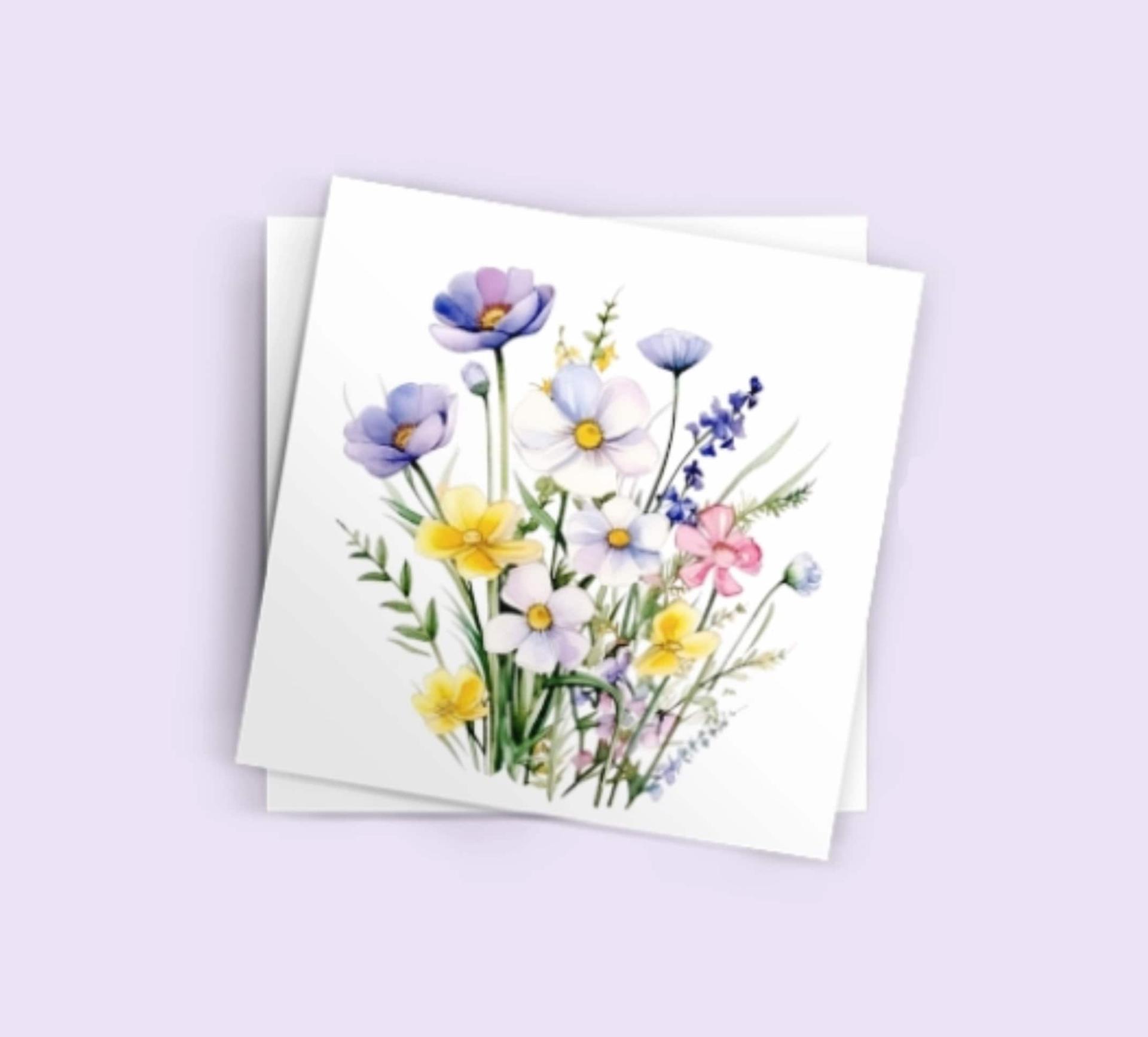 Wildflowers - Single Card or Bulk 10 Pack of Gift Cards