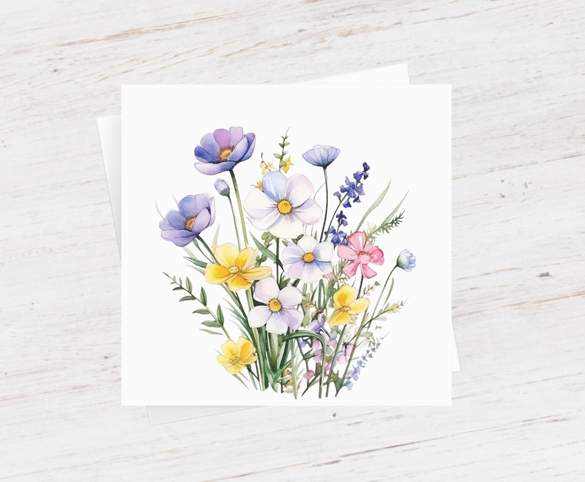 Wildflowers - Single Card or Bulk 10 Pack of Gift Cards