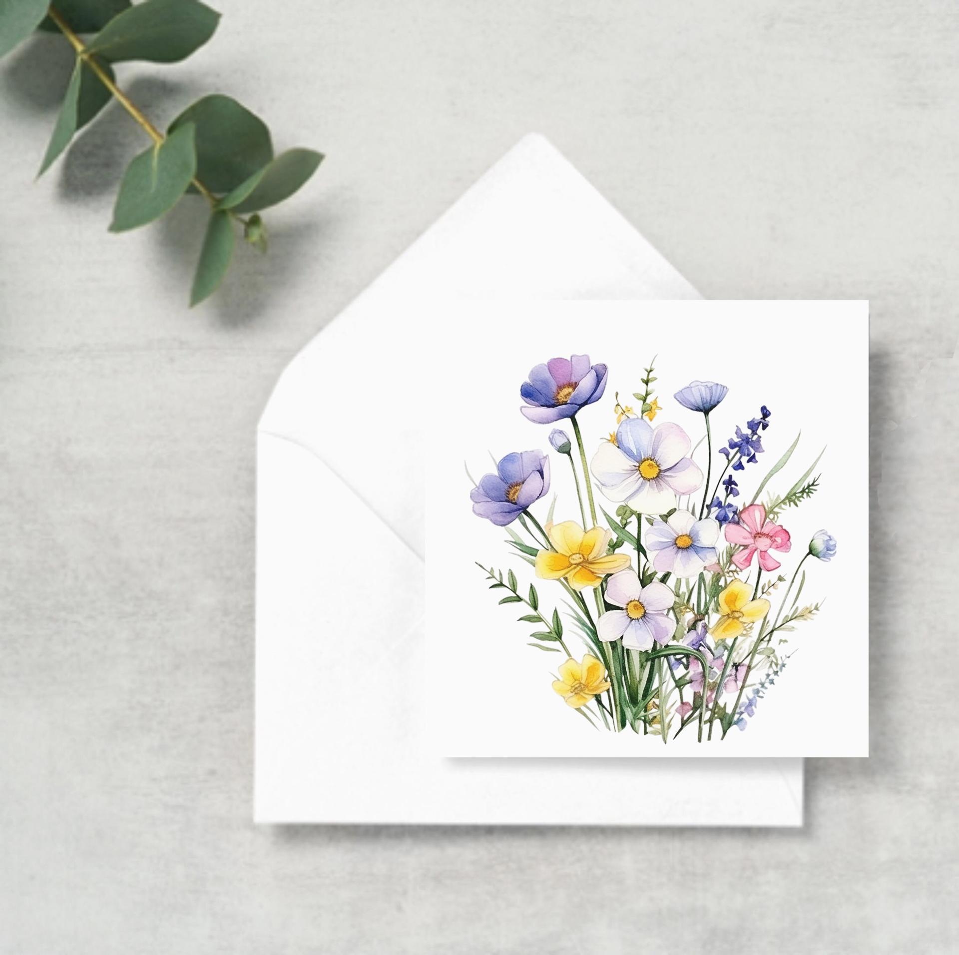 Wildflowers - Single Card or Bulk 10 Pack of Gift Cards