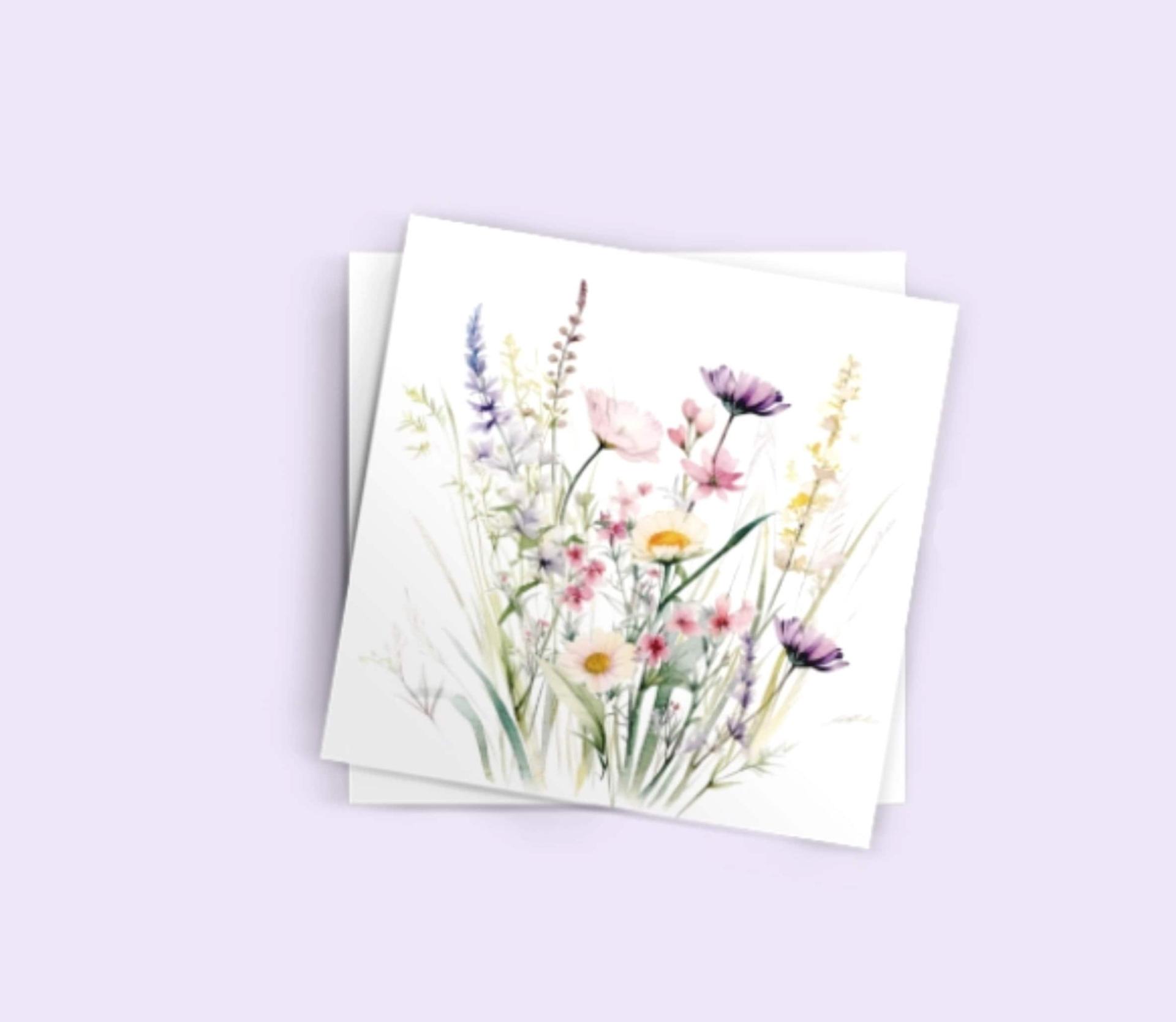 Wildflowers - Single Card or Bulk 10 Pack of Gift Cards