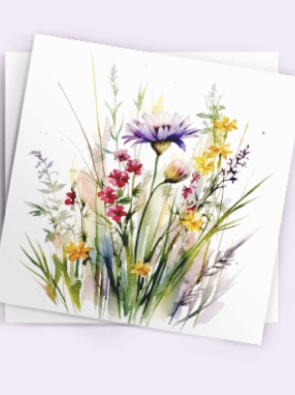 Wildflowers - Single Card or Bulk 10 Pack of Gift Cards