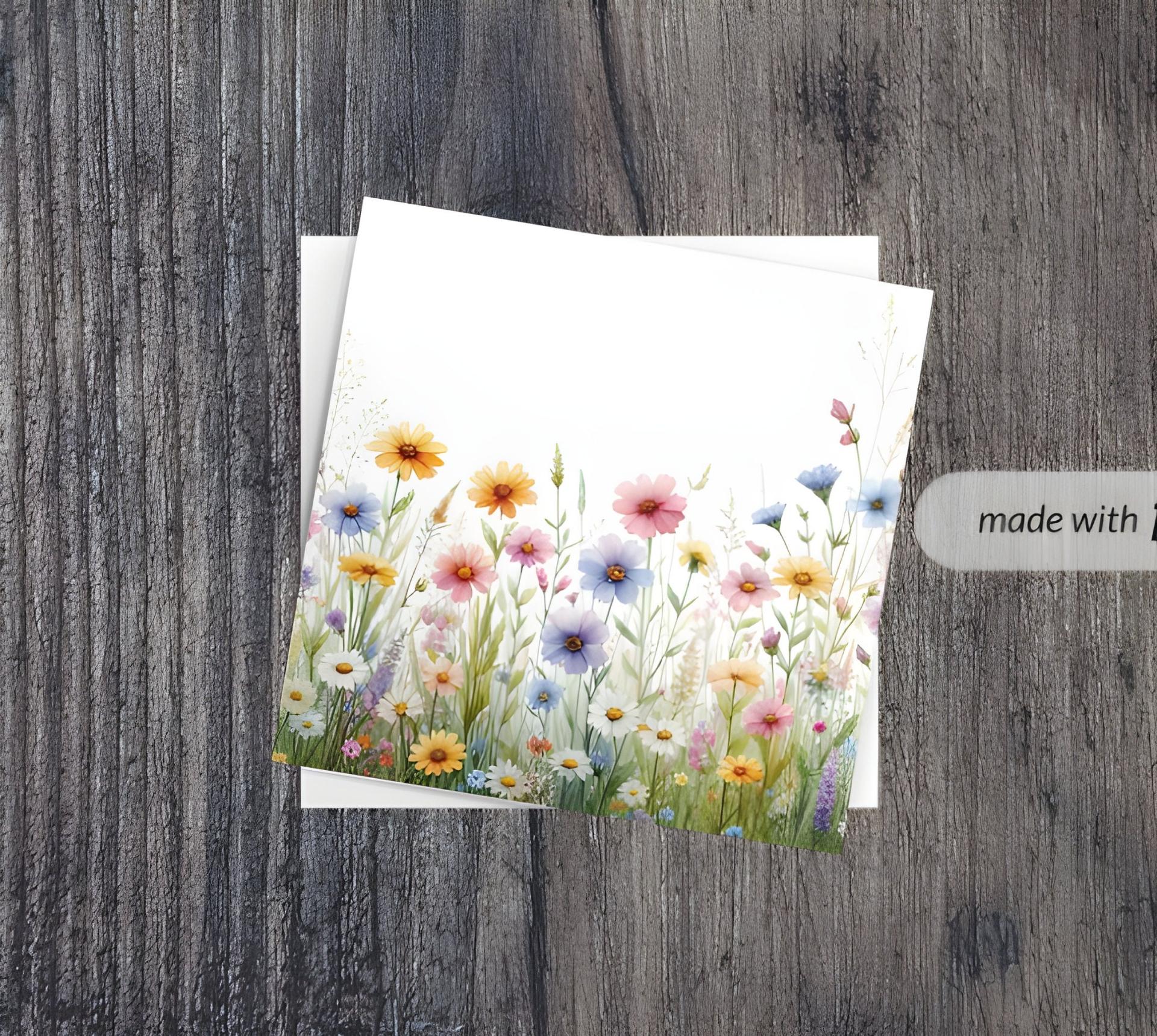 Wildflowers - Single Card or Bulk 10 Pack of Gift Cards