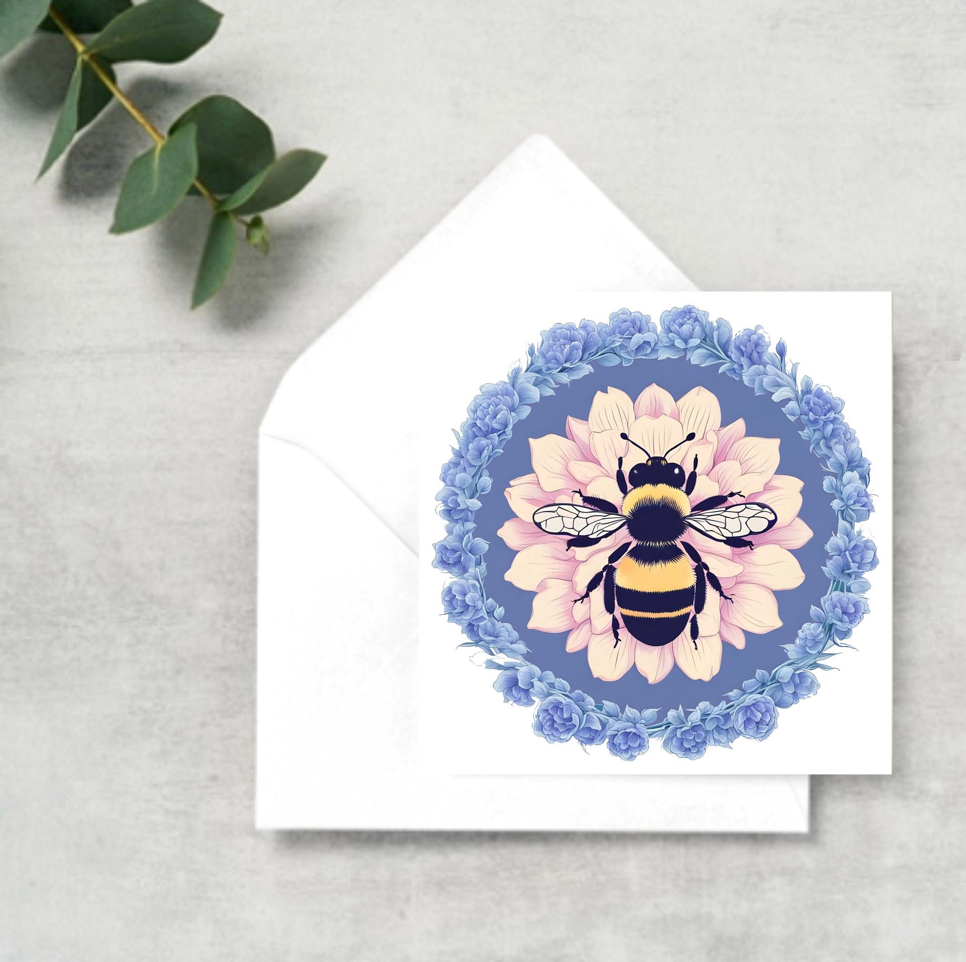 Bumble Bee Cards, Large Note Card, Invites, Birthday, Money Card