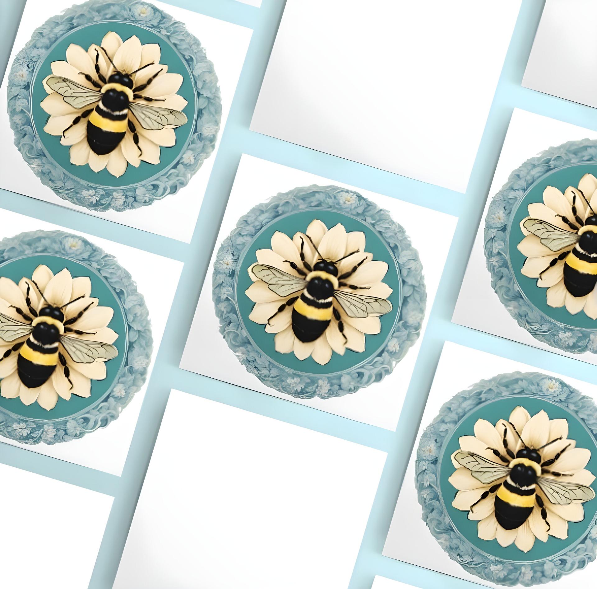 Bumble Bee Cards, Large Note Card, Invites, Birthday, Money Card