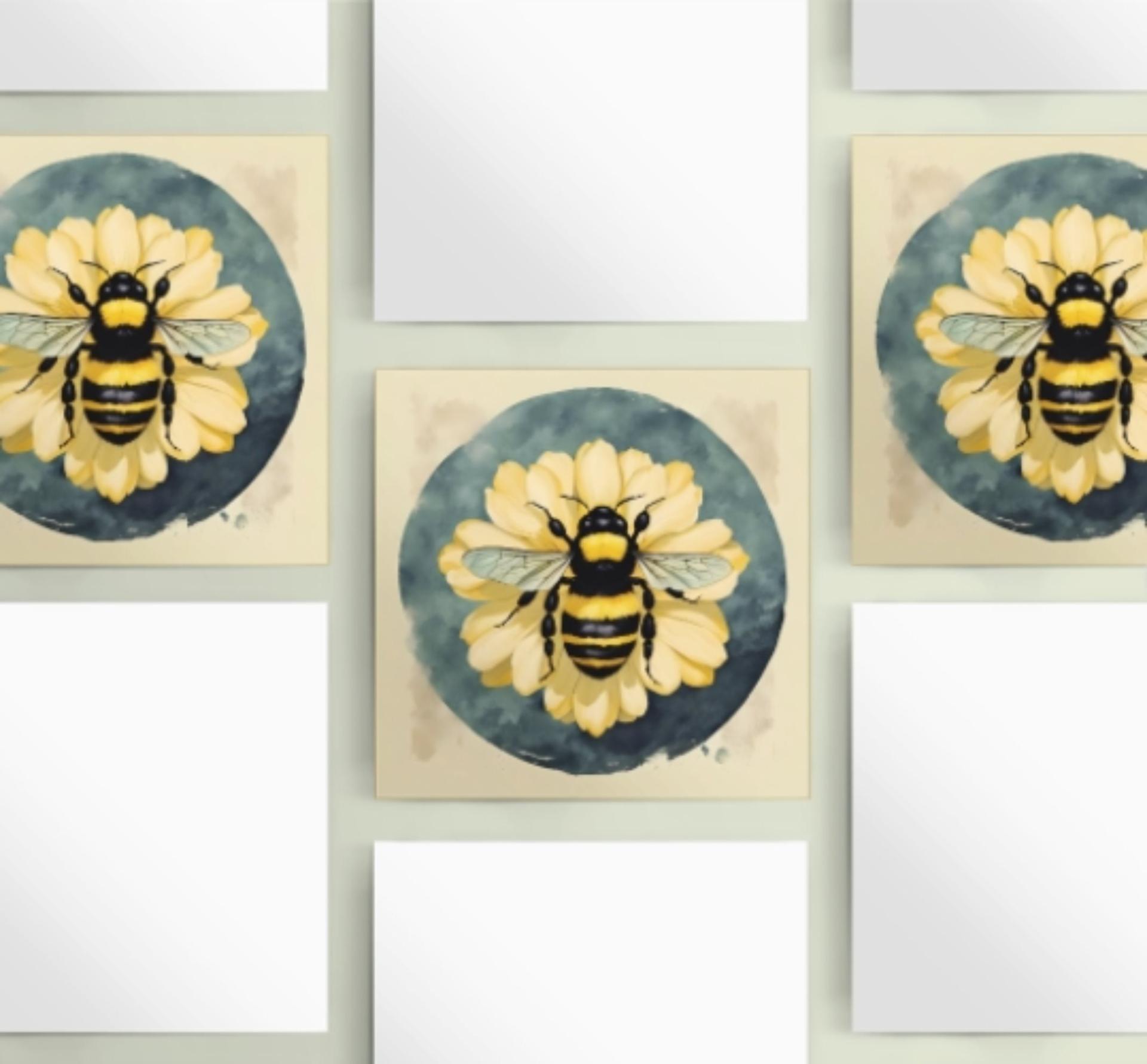 Bumble Bee Cards, Large Note Card, Invites, Birthday, Money Card