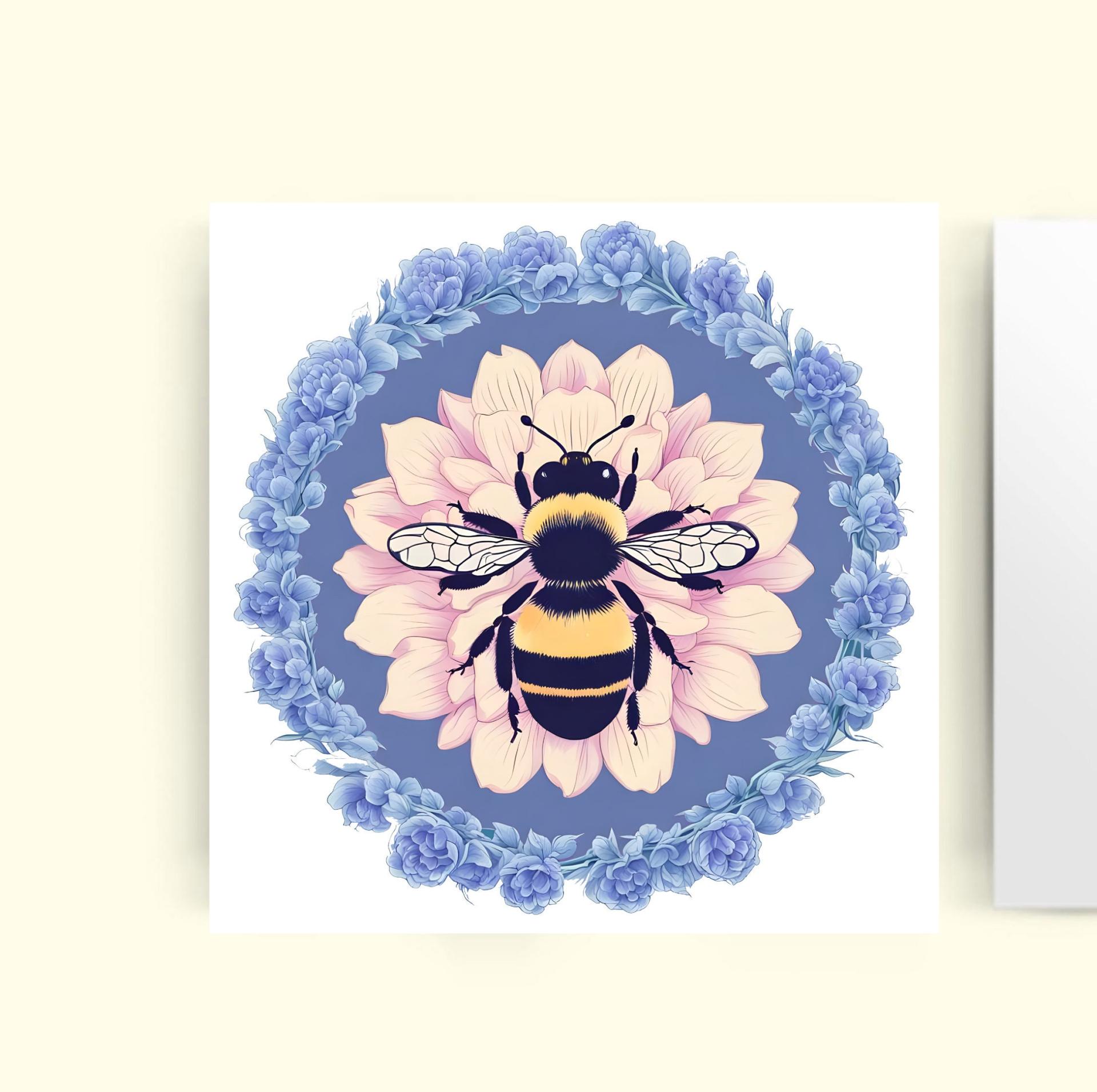 Bumble Bee Cards, Large Note Card, Invites, Birthday, Money Card