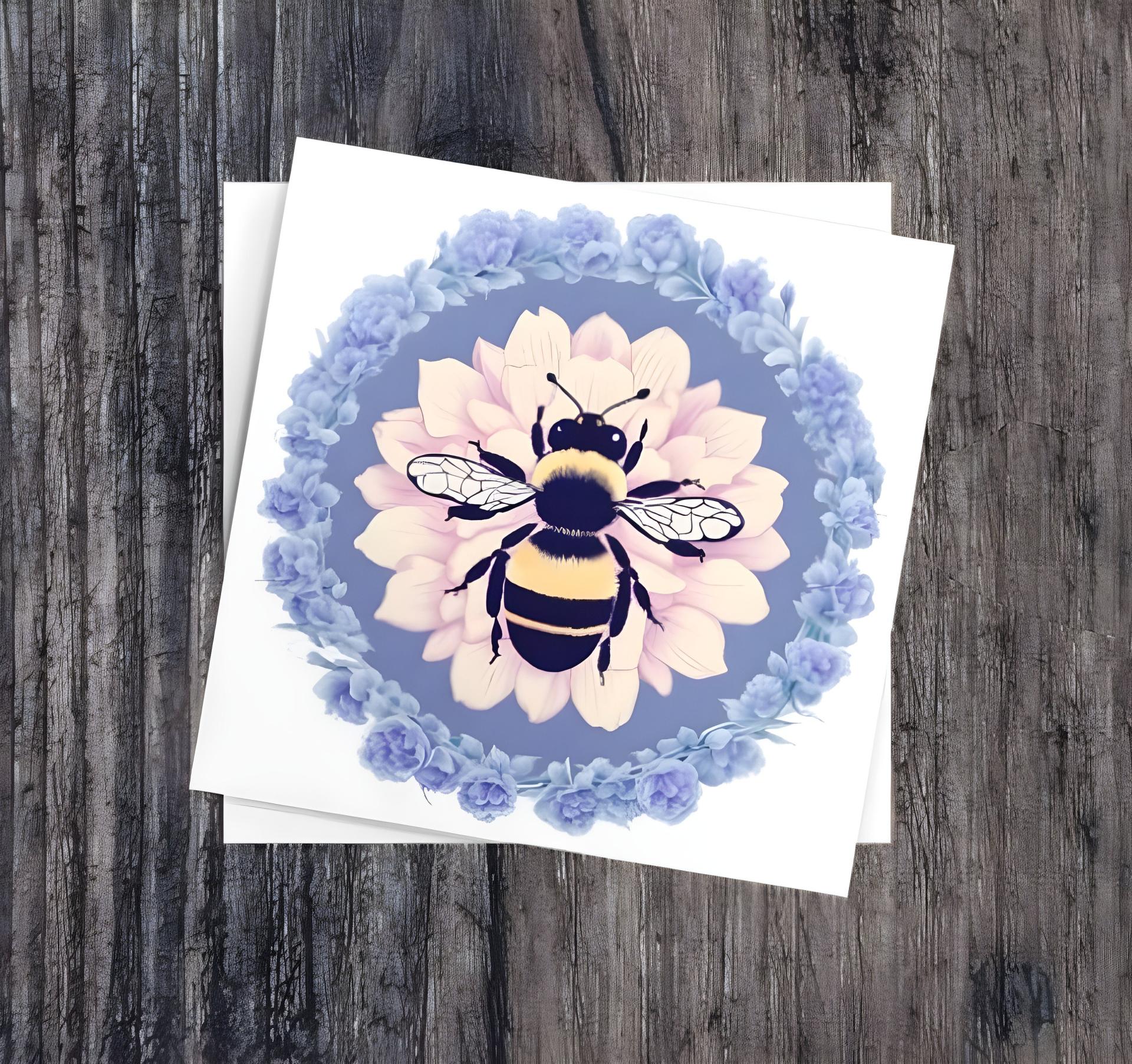 Bumble Bee Cards, Large Note Card, Invites, Birthday, Money Card