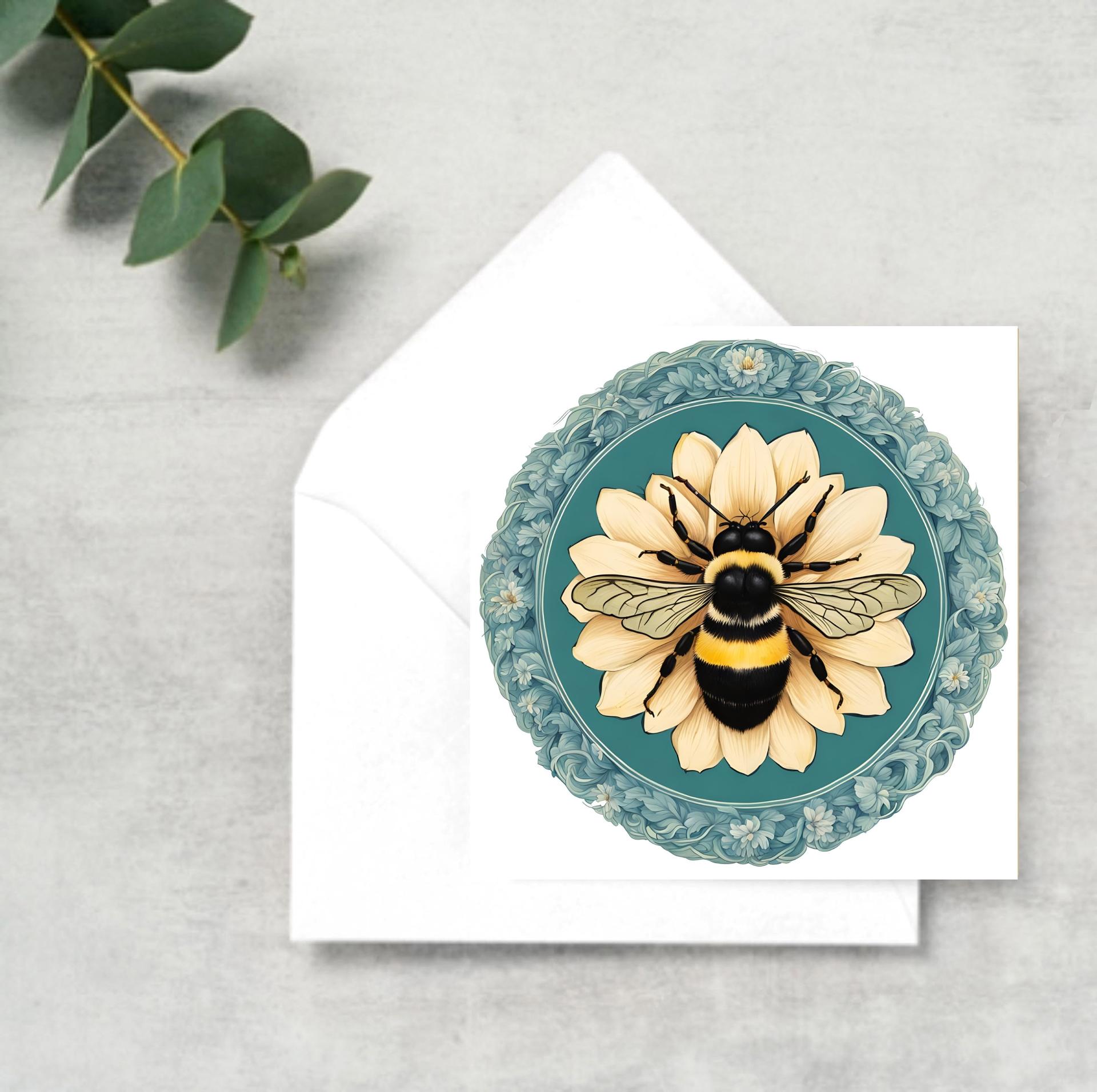 Bumble Bee Cards, Large Note Card, Invites, Birthday, Money Card