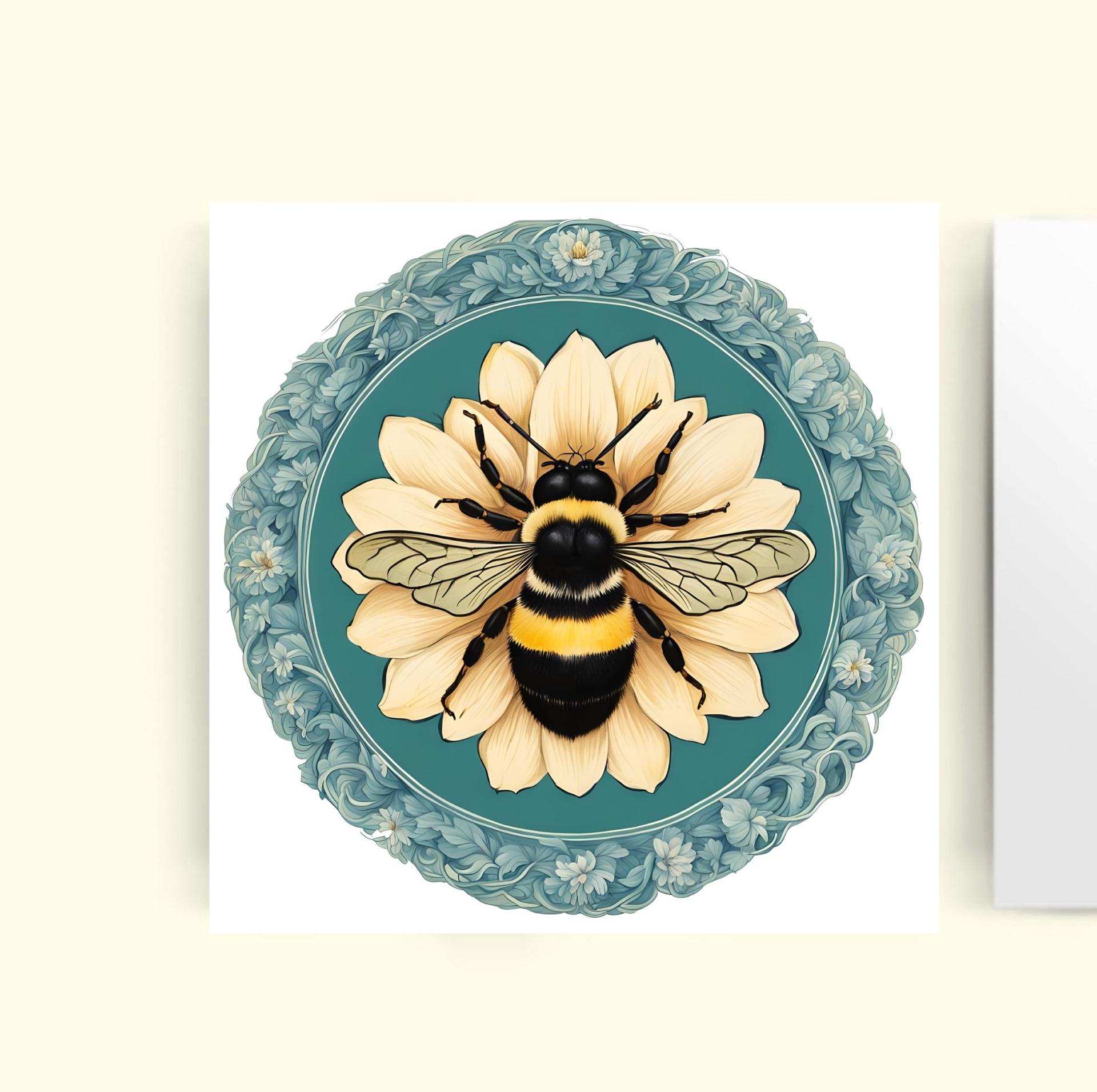 Bumble Bee Cards, Large Note Card, Invites, Birthday, Money Card
