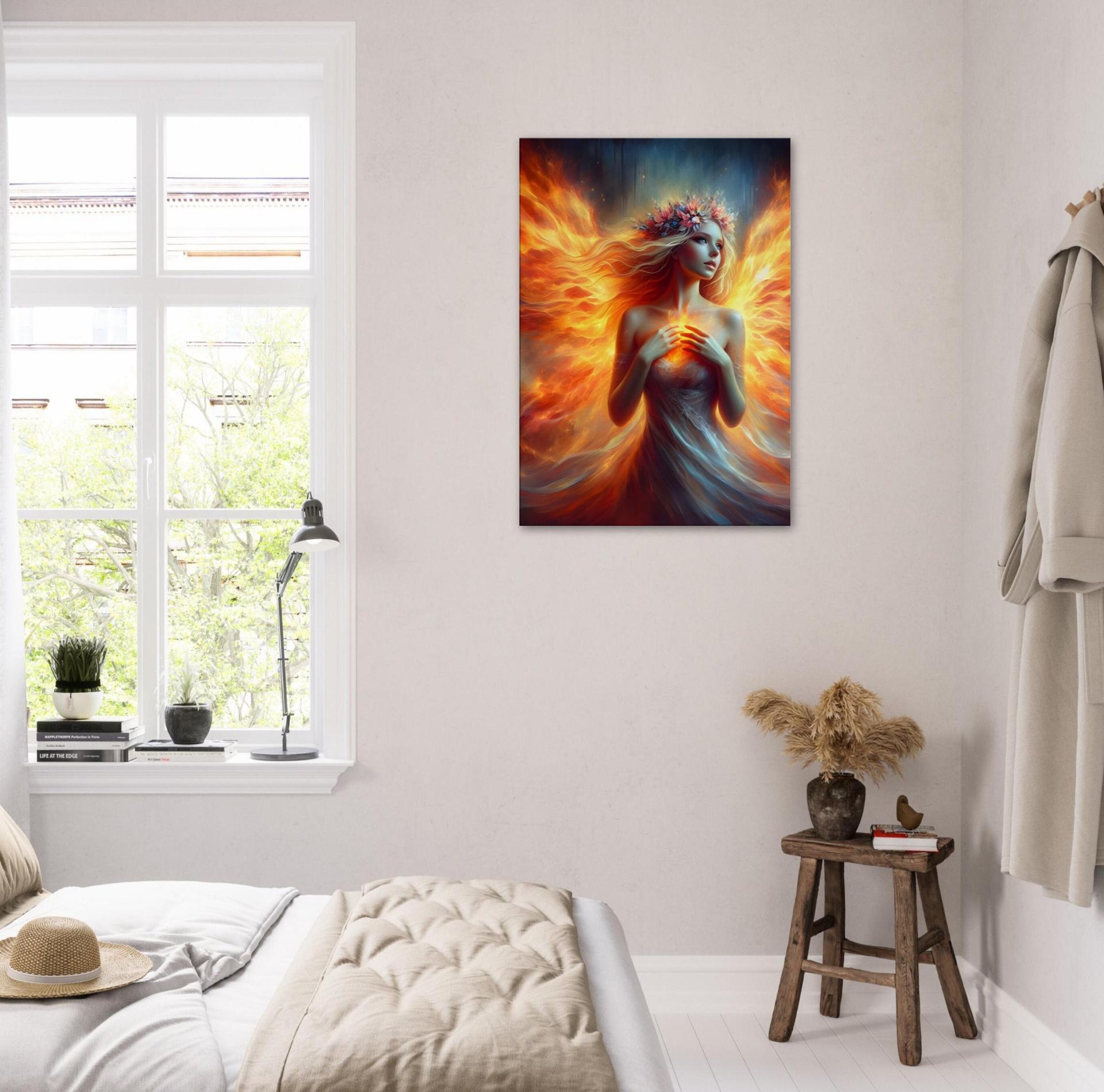 Print on Canvas, Fire Fairy, Ready to Hang