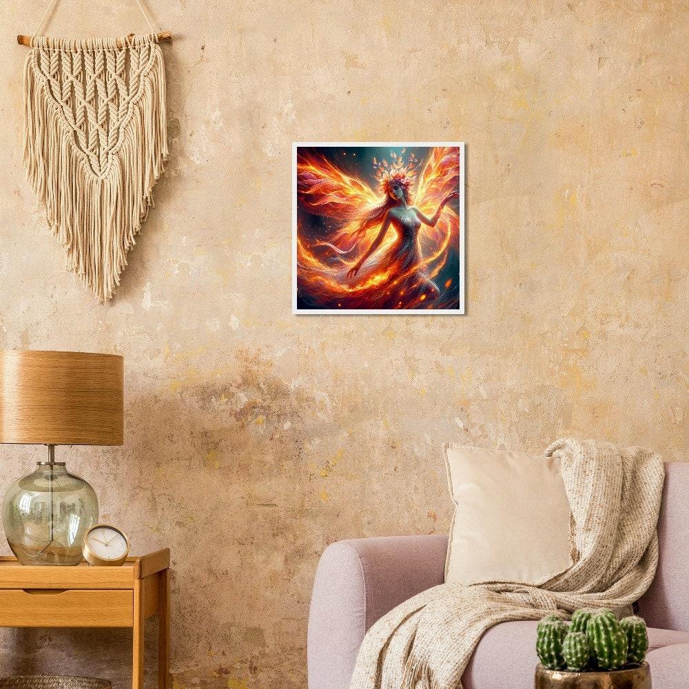 Fire Fairy - Original Art Print - Framed or Unframed