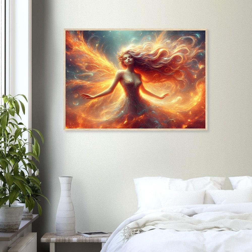 Fire Fairy - Original Art Print - Framed or Unframed
