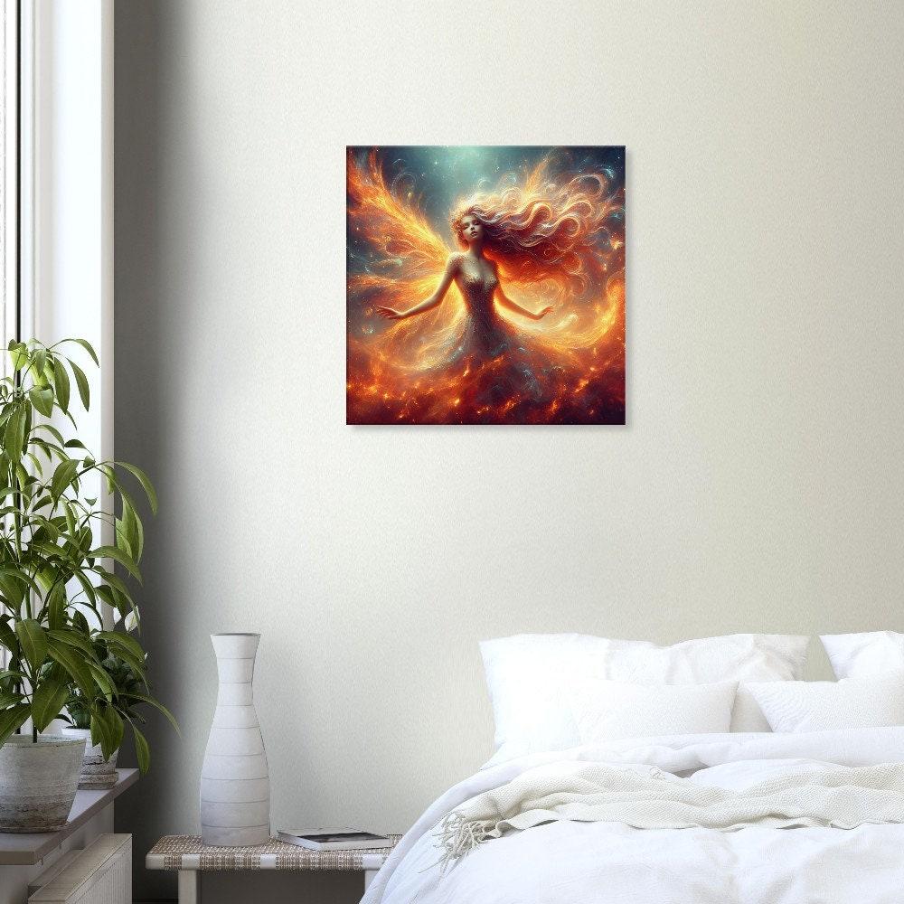 Print on Canvas, Fire Fairy, Ready to Hang