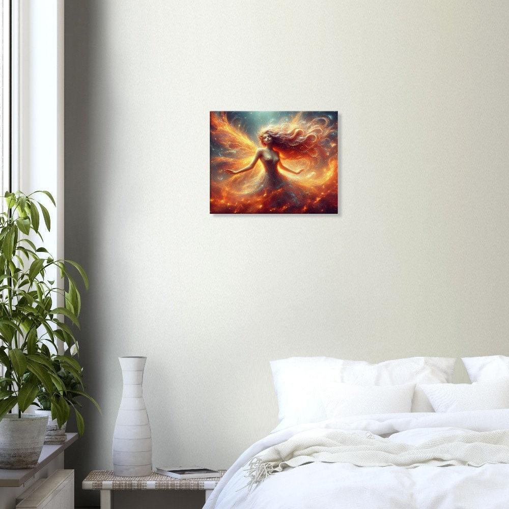 Print on Canvas, Fire Fairy, Ready to Hang