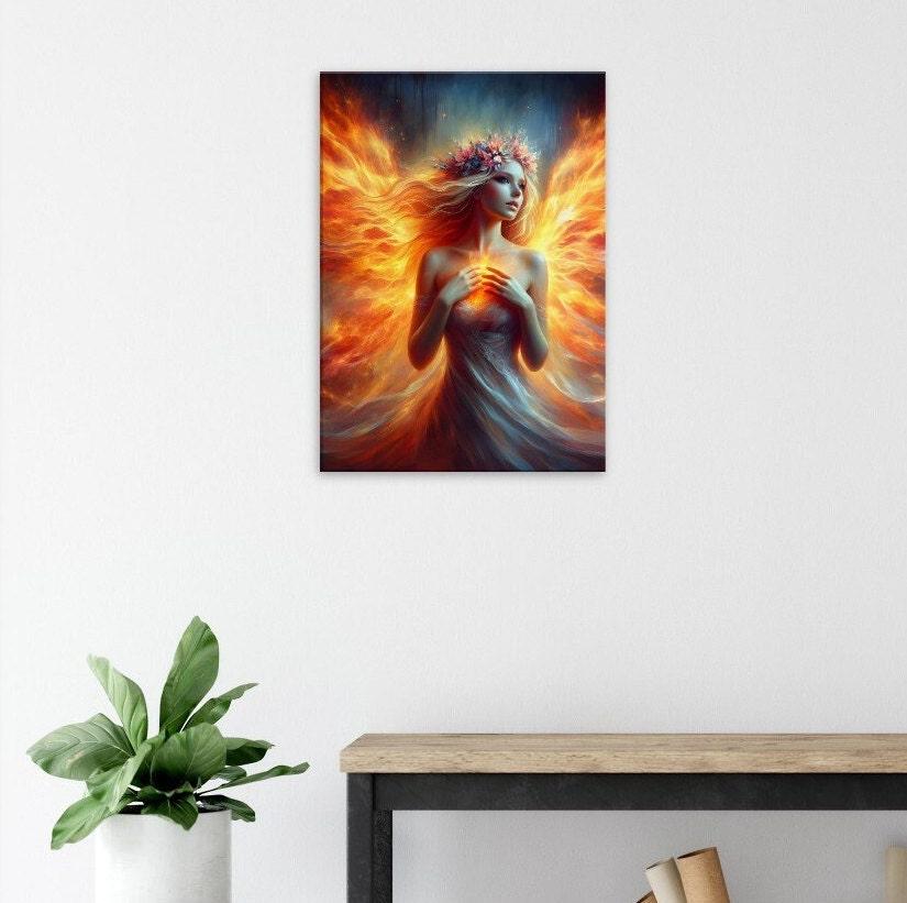 Print on Canvas, Fire Fairy, Ready to Hang
