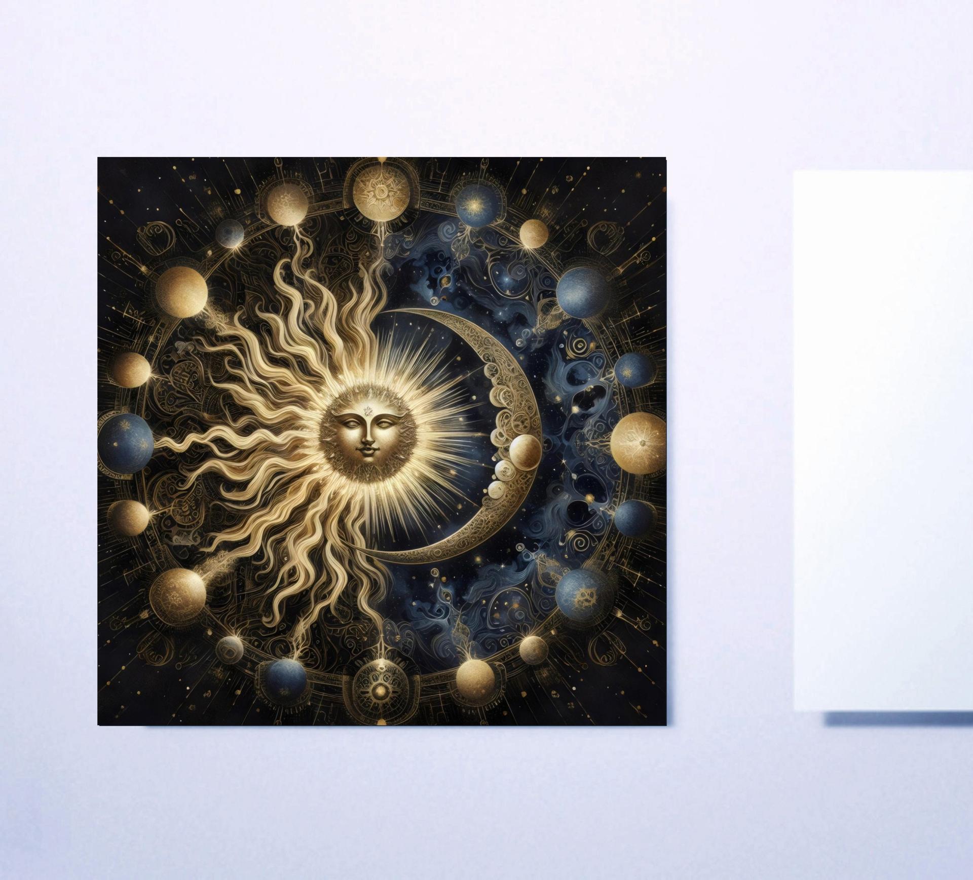 Sun and Moon - Greeting Cards
