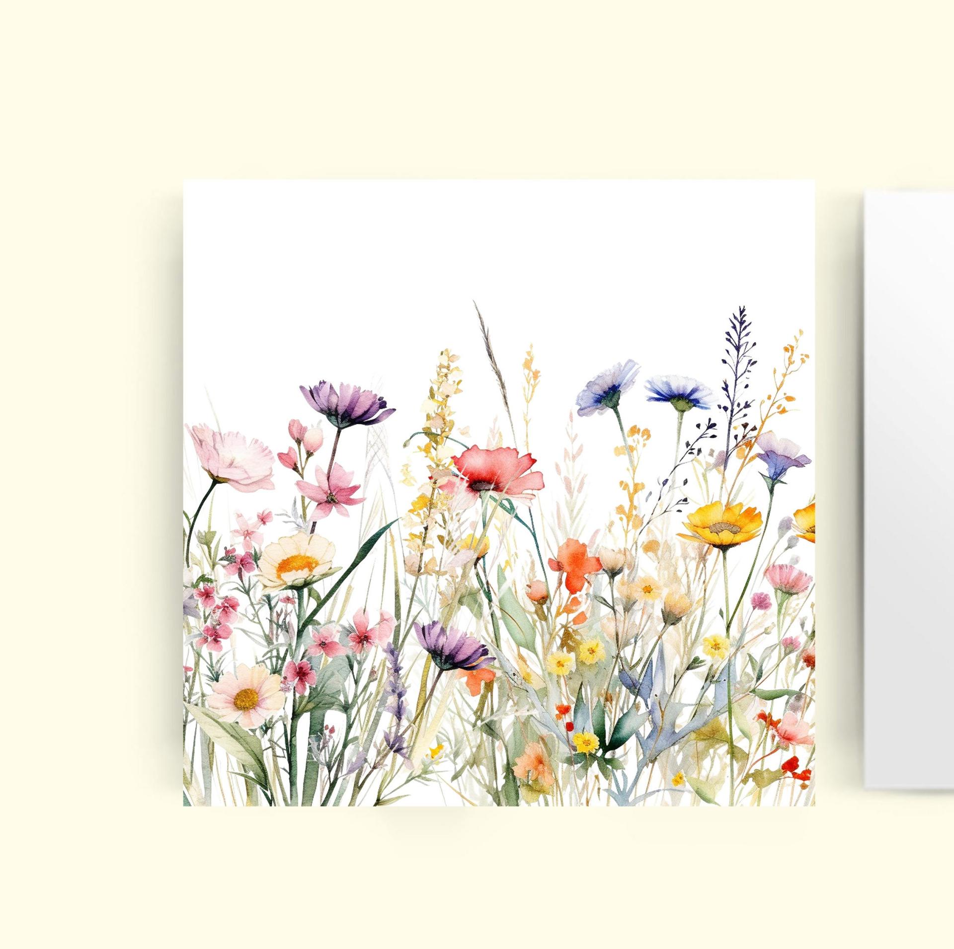 Set of Wildflower Gift Cards, 4 Designs, Bulk Pack of Cards