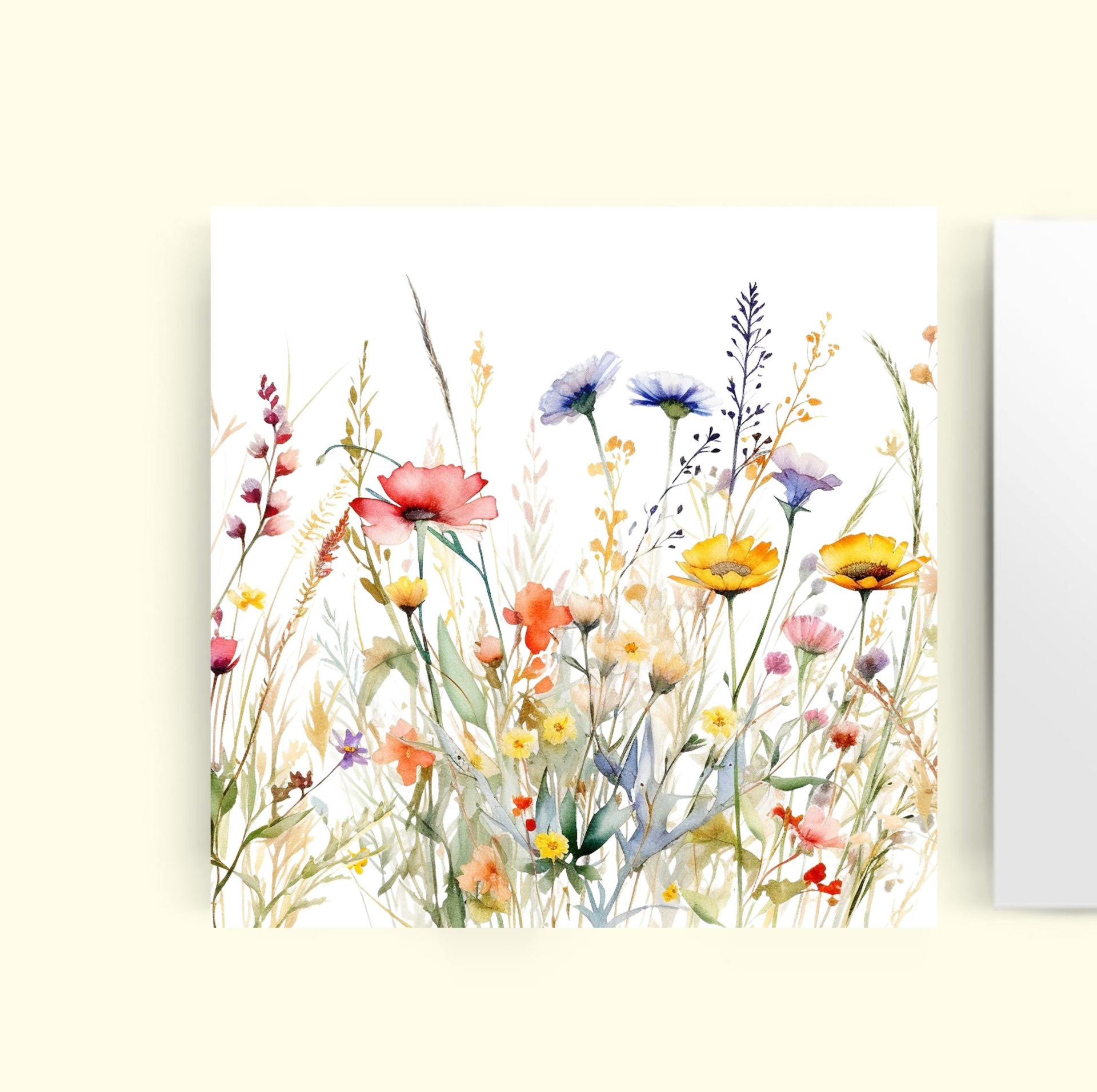Set of Wildflower Gift Cards, 4 Designs, Bulk Pack of Cards