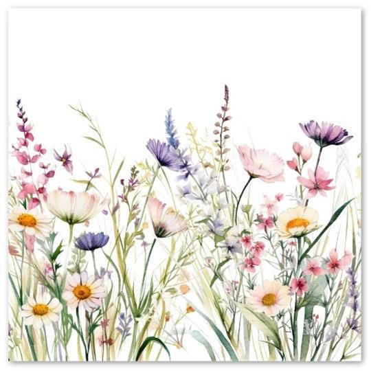 Set of Wildflower Gift Cards, 4 Designs, Bulk Pack of Cards