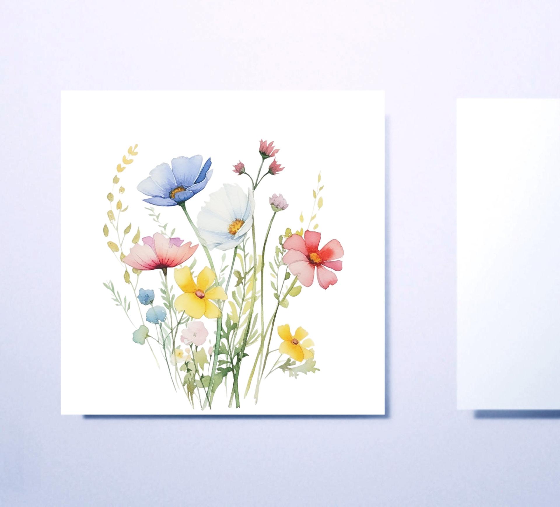 Set of Wildflower Gift Cards, 3 Designs, Bulk Pack of Cards