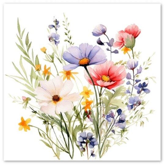 Set of Wildflower Gift Cards, 3 Designs, Bulk Pack of Cards