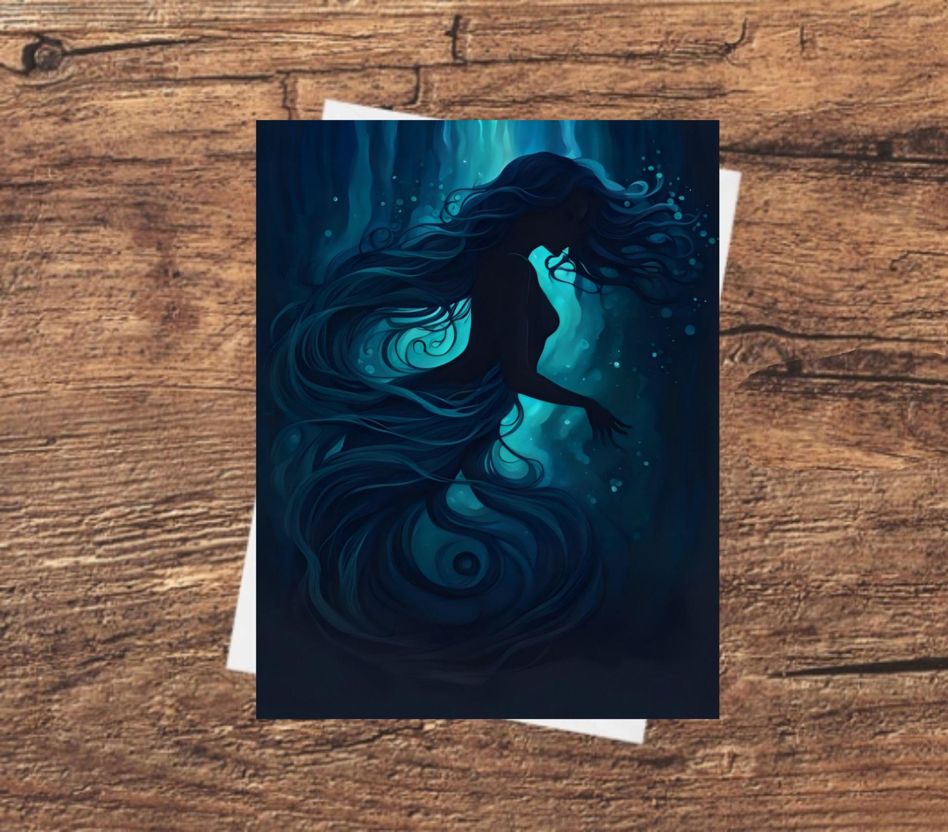 Mermaid Greeting Cards, Birthday, Invitations, Thank You Cards